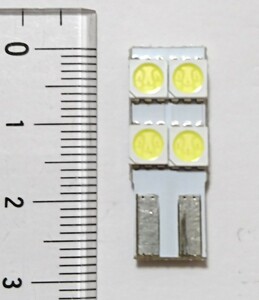 LED T10バルブ 4連 SMD ホワイト 白 片面SMD ルームランプ ウェッジ 2 新品 同梱不可