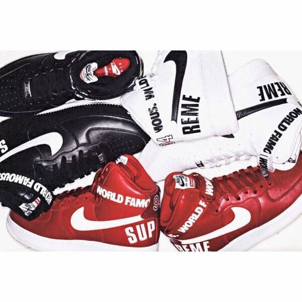 ■在庫1点■正規Supreme Nike Air Force 1 High ナイキ エアフォース1 赤 レッド