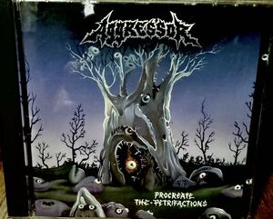 Aggressor Procreate The Petrifactions 1993年デススラッシュメタル廃盤レアmassacre asphyx death obituary pestilence benediction