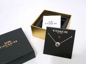 1円 未使用保管 コーチ COACH トップ ペンダント ネックレス チャーム ストーン