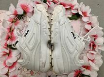 FILA DISRUPTOR2 厚底スニーカー ガールズシューズ 脚長効果☆ 運動靴 レディースシューズ☆ 中古 USED ECO_画像9