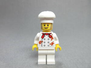 LEGO★350 正規品 新プリント コックさん ミニフィグ 同梱可能 レゴ シティ レストラン 食堂 厨房 料理 食べ物 コック 料理人