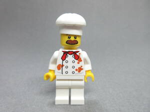 LEGO★353 正規品 新プリント コックさん ミニフィグ 同梱可能 レゴ シティ レストラン 食堂 厨房 料理 食べ物 コック 料理人