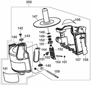 MAX マックス スーパーネイラ HN-65N4(D)-R 用 マガジンASSY(アフター) (HN81558) No.206 部品 修理 補給 パーツ 釘打機 高圧 コイル