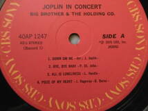 追悼激安1点物!1975年頃2LPジョプリン・イン・コンサートJANIS JOPLIN/買時!_画像5