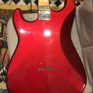 希少 Fender Japan ST62-48 ハードテイル 1990年 フジゲン製 ストラトキャスター キャンディアップルレッド フェンダー ジャパン シリアルの画像4