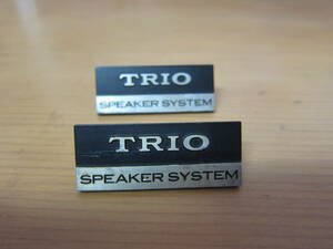 TRIO 　トリオ　　スピーカー 　　エンブレム　　　 4ｃｍ 　　アルミ製　　２個