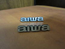 AIWA 　　スピーカー 　　 エンブレム 　3cm　 　2個_画像2