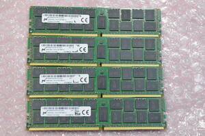 Micron 16GB x4枚セット DDR4-2133 ECC Registered サーバー用 2Rx4 合計64GB PC4-2133P-RB-10 #3