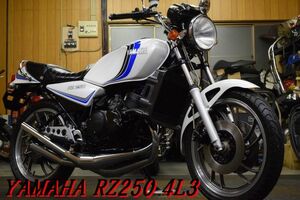 YAMAHA RZ250 4L3 1980年 希少絶版車 ゼスショットガンチャンバー 350純正Ｗディスク タックロールシート レスポンス抜群 E/G絶好調