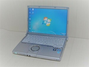 0017！美品！Panasonic CF-S10 Corei5‐2520M 【6G/8G 500GB/SSD256】 無線 Wi-Fi 小型で軽量　Windows7(64Bit)