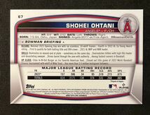 大谷翔平 Shohei Ohtani Topps Bowman Chrome Blue Sapphire #67 WBC 日本代表 侍ジャパン リフラクター Refractor サファイア_画像2