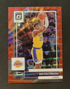 八村塁 Rui Hachimura Optic Red Wave 2022-23 #170 Los Angels Lakers レイカーズ Prizm NBA 