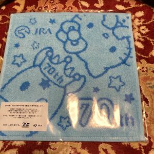 JRA70th. place souvenir [TURFY×HELLO KITTY] collaboration hand towel 