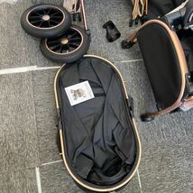 2F SKISOPGO ペットカート 分離型 犬用ベビーカー バギー 前輪360°回転 後輪ブレーキ付き ペットキャリーカート 耐荷重25Kg 格安売り ♪_画像9