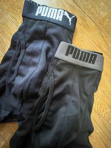 Mサイズ！2枚組！高貴紳士的！ブランド品！PUMA！前開きあり！サラッと肌触り！メッシュ素材！快適な！ボクサーブリーフ！黒色and濃紺色！