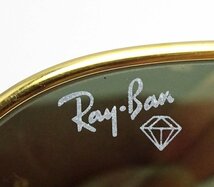 緑屋f■ Ray-ban　レイバン　ティアドロップ サングラス　ケース付　　i9/1-6053/29-7#60_画像5