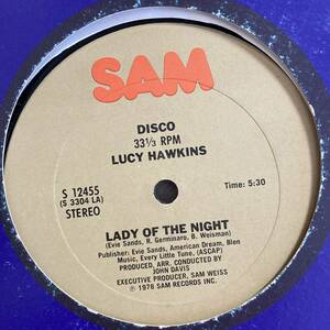 Lucy Hawkins - Lady Of The Night / Gotta Get Out Of Here 12 INCH