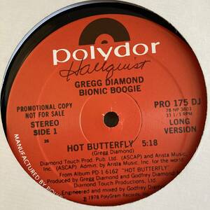 Gregg Diamond, Bionic Boogie - Hot Butterfly 12 INCH