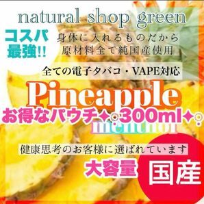 【破格！！個数限定】パイナップルメンソールパウチ300ml【純国産・全機種対応】