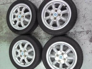 ミラジーノ ミニライト 純正 14インチ　タイヤホイール　4本 4.5J +PCD100 グッドイヤー 165/55R14 2021年製　個人宅配送不可