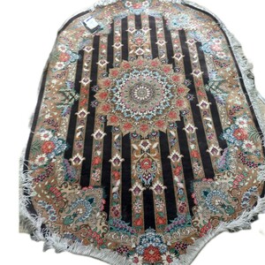 【タグ付き未使用】再出品　ペルシャ絨毯　百貨店購入品　イラン産　シルク100%　約123cm×78cm