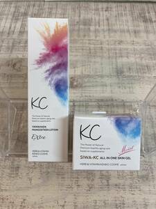 ☆未開封品　KC やわ肌マンゴスチンローション　エクストラ化粧水+薬用美白&シワ改善オールインワン　スキンジェルモイスト　2点セット ③