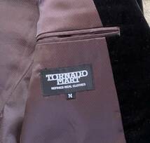 ◆ TORNADO MART (トルネードマート) ベロア ピークドラペルのテーラードジャケット (黒) サイズM ◆_画像5