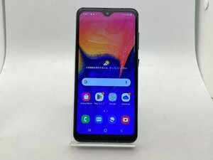 【中古・ジャンク】本体・電源ボタン劣化 アウトカメラ割れ サムスン Galaxy A20 SCV46 au解除版SIMフリー ブラック NW〇 本体 A-50970