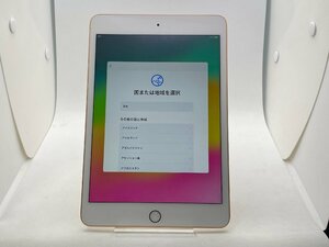【中古・ジャンク】アクティベーションロック品 Apple iPad mini 5th 64GB Wi-Fi+C au ゴールド NW〇 本体 部品取り用 A-41678