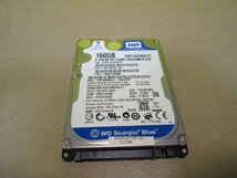 2.5インチHDD SATA 160GB WD1600BEVT-16A23T0 送料無料 正常品 [87648]_画像1