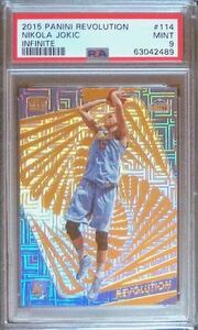 2015-16 Panini Revolution Infinite RC Nikola Jokic PSA9