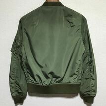 [即決古着]ALPHA INDUSTRIES×URBAN research/アルファインダストリーズ×アーバンリサーチ/別注MA-1/フライトジャケット/カーキ/XSサイズ_画像2