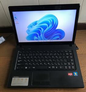 ノートPC Lenovo G475 436022J メモリ8GB 新品SSD240GB(256GB相当) キーボード新品 AMD Dual-Core E 350 1.6GHz DVDスーパーマルチ カメラ