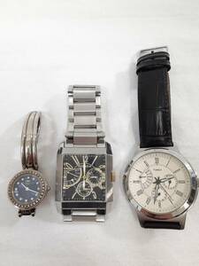 【中古】Balenciaga バレンシアガ POLICE ポリス Timex タイメックス 腕時計 3本 セット まとめ売り ／ 稼働品あり ジャンク品 おまとめ