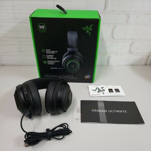 512y1313★Razer Kraken Ultimate 7.1 ゲーミングヘッドセット USB THX 7.1 Chroma 冷却ジェルパッド ノイズキャンセリングマイク