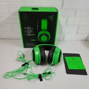 601y1514★Razer Kraken Green ゲーミングヘッドセット アナログ接続 PS4 PS5 PC Switch スマートフォン RZ04-02830200-R3M