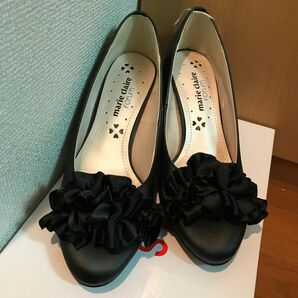 新品　未使用　パンプス 黒 ヒール ブラック　パーティー　結婚式　卒業式　発表会