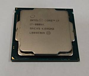 Intel Corei 7 8086K(第8世代) 中古＋ASUS PRIME H370-A（インテル第８世代対応）　開封済　未使用品　箱痛みあり。