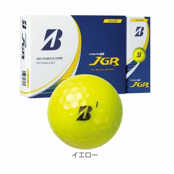 ブリヂストンゴルフ TOUR B JGR ゴルフボール 1ダース（12球入）イエロー 2023年モデル