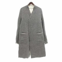 daub 22AW RAW EDGE COAT ノーカラー ダブルブレスト コート グレー メンズ46_画像1