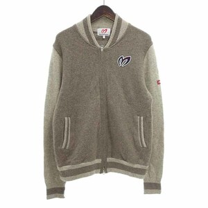 MASTER BUNNY EDITION GOLF KNIT JK ゴルフ ニット ジップアップ ブルゾン ジャケット ブラウン メンズ5