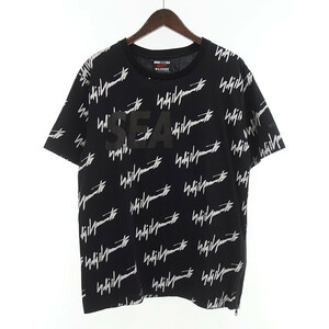 【特別価格】WIND AND SEA 22SS YOHJI YAMAMOTO MONOGRAM TEE Tシャツ ブラック メンズ2