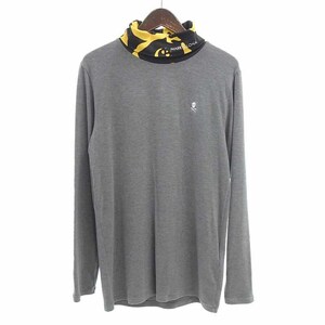 【PRICE DOWN】MARKLONA Be Alive Micro Fleece Tops モックネックカットソー グレー メンズ50