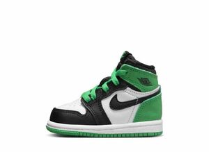 Nike TD Air Jordan 1 Retro High OG "Celtics/Black and Lucky Green" (2023) 14cm FD1413-031