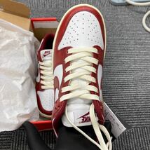 & Nike Dunk Low PRM Team Red and White men 24cm 【未使用】_画像4