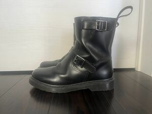 ★希少ドクターマーチン FARLEY ショートエンジニアブーツUK8インソール新品交換 Dr.Martens レザーシューズ靴ショートブ ーツ