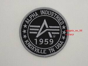 【未使用】「ALPHA INDUSTRIES KNOXVILLE TN USA」ロゴ1959ワッペン アルファインダストリーズ