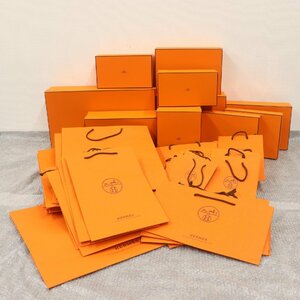 ITQLGSCWYXN3 即決 本物 HERMES エルメス ブランド 箱 BOX ショッパー 紙袋 純正 オレンジ インテリア まとめ 箱10個 紙袋59枚