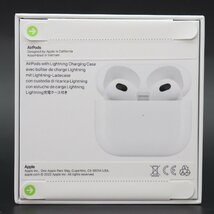 ITJBRTSIHM9S 即決 本物 新品 未開封 Apple アップル AirPods 第3世代 MPNY3J/A ワイヤレス イヤホン Lightning 充電ケース付き ホワイト_画像2